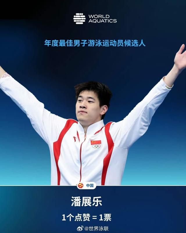 潘展乐入选世界泳联年度最佳运动员候选名单，