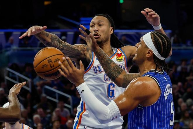 雷霆客场力克魔术豪取9连胜锁定季后赛席位